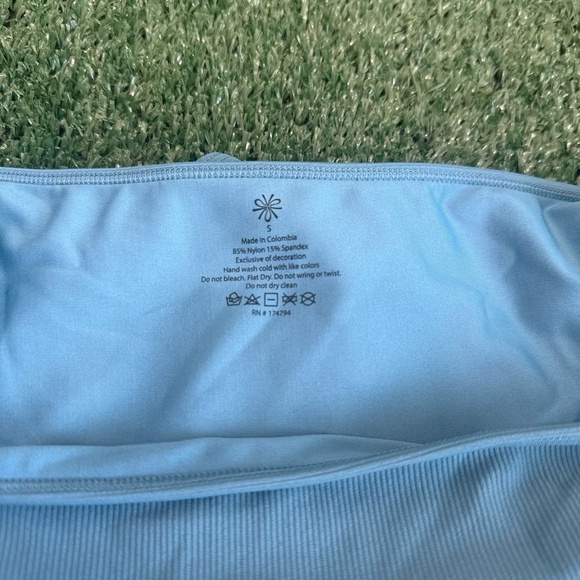 NWT Wear Pepper Ribbed Active Light Blue Isle Bikini Bottom Women Size Small - Picture 4 of 4